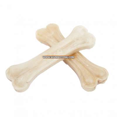 natural rawhide pressed bone rawhide dog chew bone