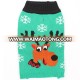 Christmas Elk Knitted Pattern Dog Sweaters Knitting Pet Sweaters